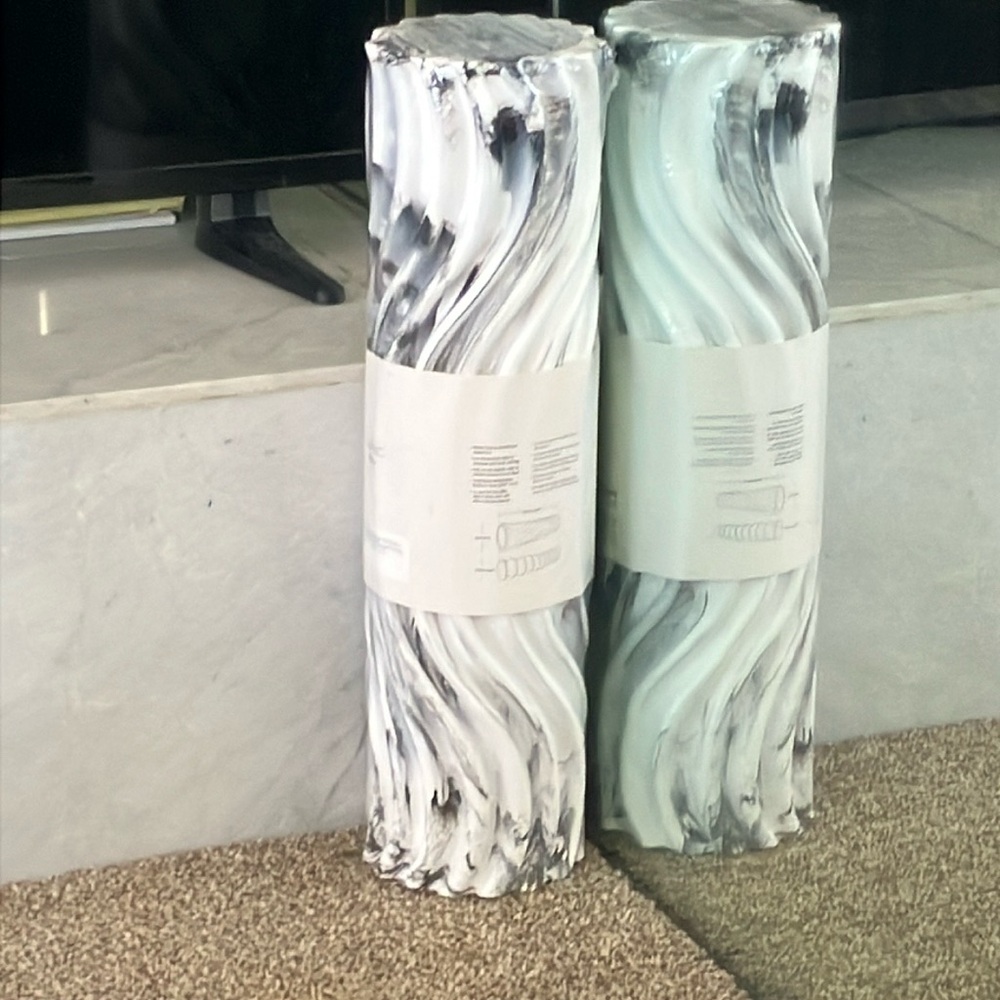 lululemon athletica Black and White Foam Rollers
